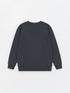 LC Waikiki Crew Neck Printed Reversible Sequined Long Sleeve Boy's Sweatshirt